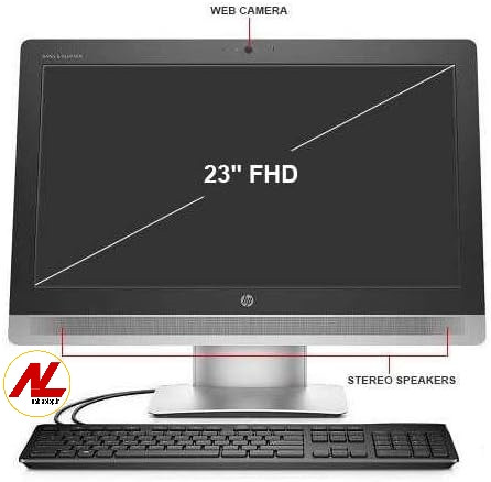 آل این وان استوک اچ پی HP EliteOne 800 G2| پردازنده intel core i5 | رم 8 | هارد 256 | 24 اینچ فول اچ دی