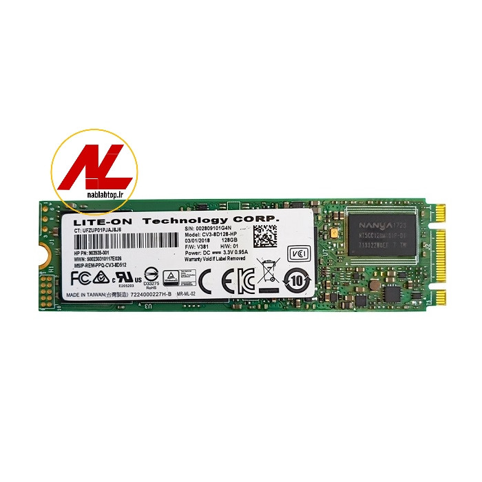حافظه اس اس دی m2 سایز 2280 ظرفیت 128 گیگابایت برند لیتون مدل cv3