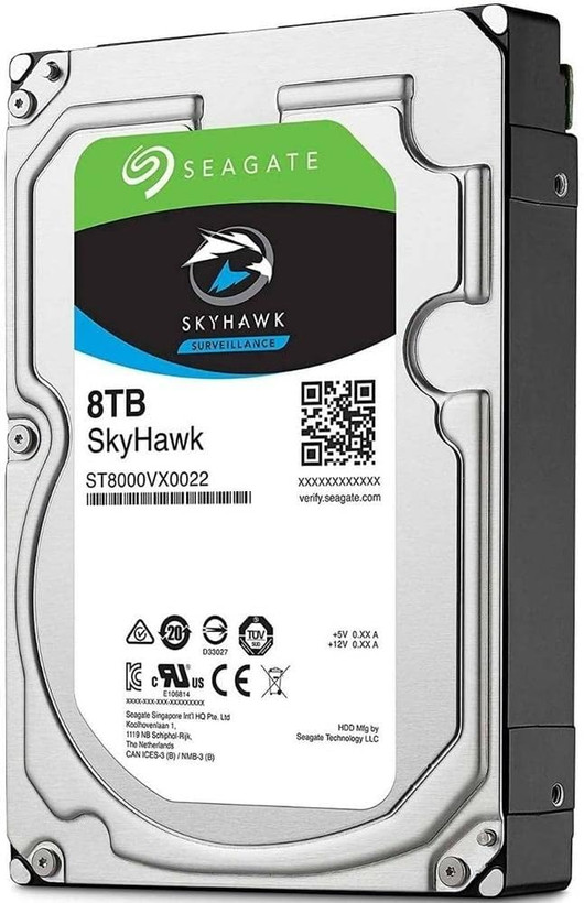 هارددیسک 8 ترا بایت سیگیت اسکای هاوک مدل ST8000VX0022 سایز 3.5 اینچ .