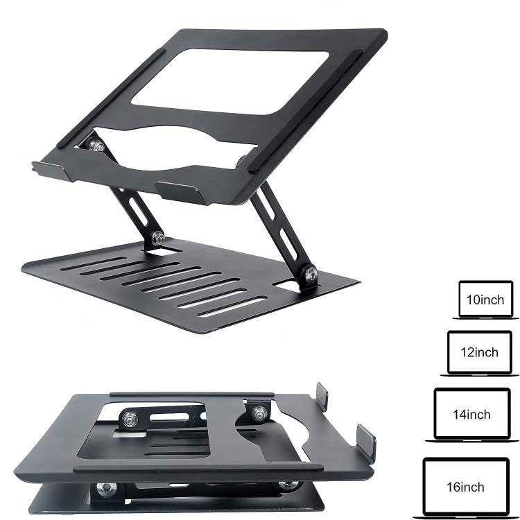 پایه لپتاپ آلومینیومی برند کریشو مدل YL-902 ارگونومیک تاشو و قابل تنظیم ، قابل حمل ، مخصوص نوتبوک، مکبوک، لپتاپ