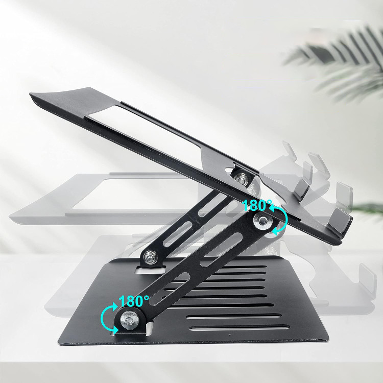 پایه لپتاپ آلومینیومی برند کریشو مدل YL-902 ارگونومیک تاشو و قابل تنظیم ، قابل حمل ، مخصوص نوتبوک، مکبوک، لپتاپ