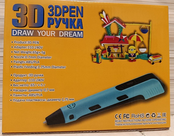 قلم سه بعدی دارای نمایشگر همراه فیلامنت برند 3DPEN مدل NP100