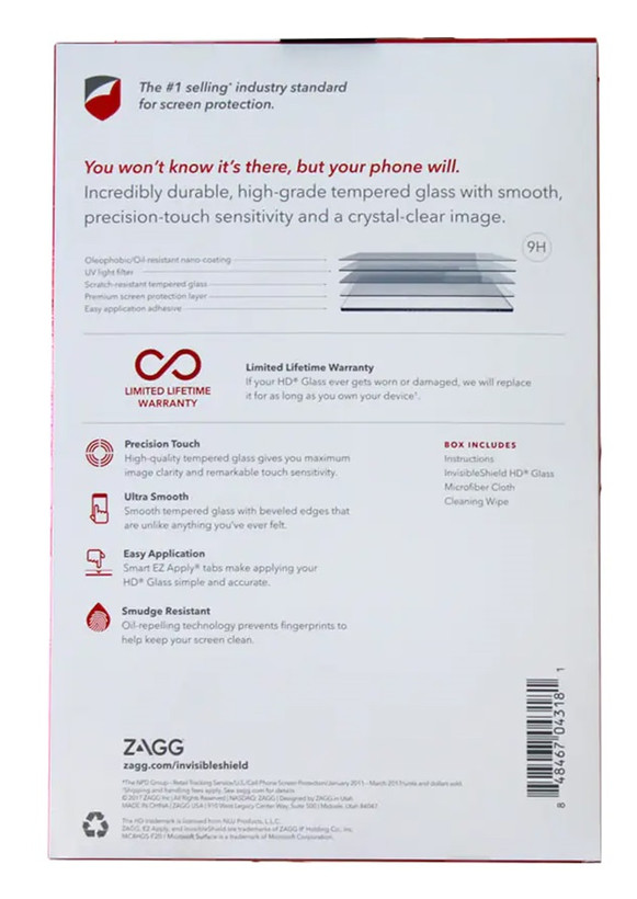 گلس محافظ صفحه نمایش سرفیس بوک ( 1 تا 3 ) برند ZAGG مدل SB1GLS-F00